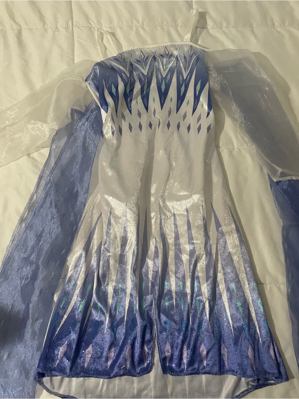 Disney Blue and White Elsa-Inspired Sparkle Gown